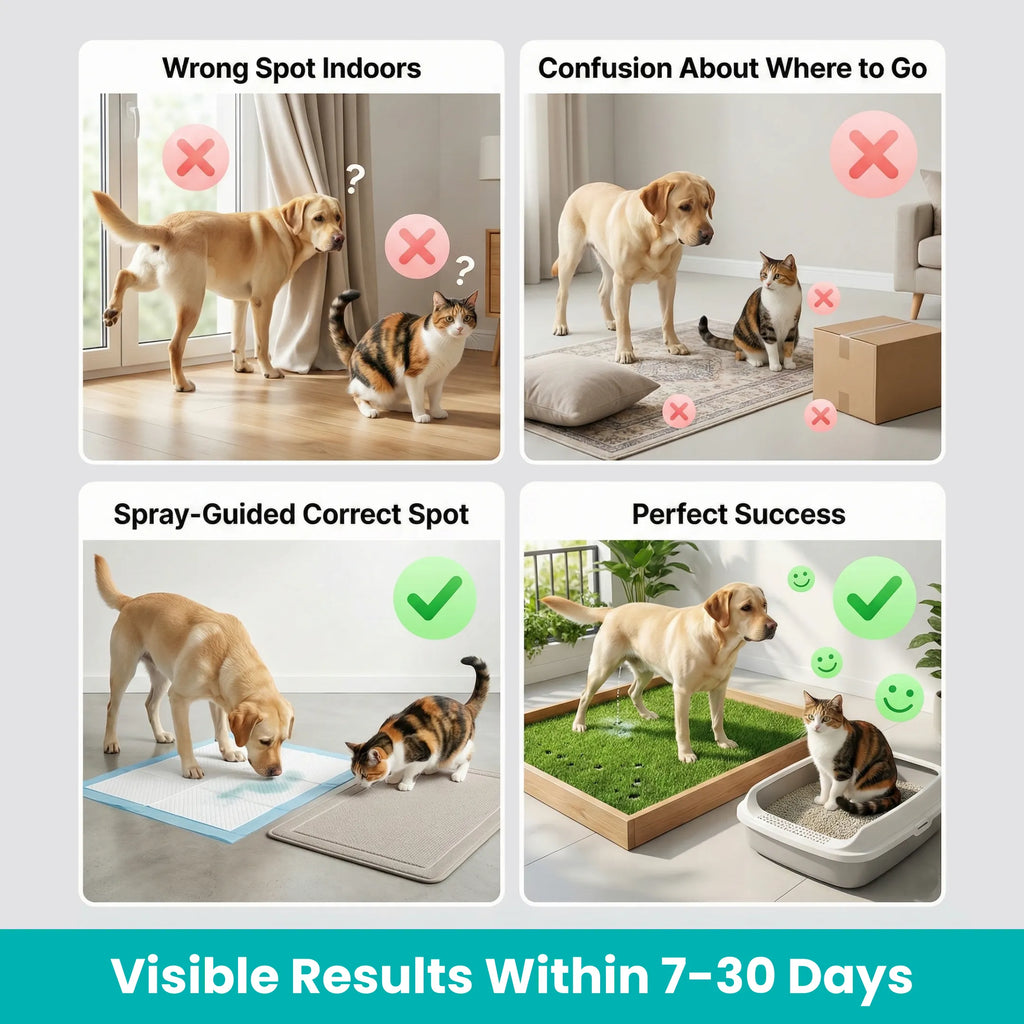 Potty Training Spray for Dogs & Cats | 200ml | Behaviour Guidance Formula | Eliminates Random Soiling & Marking | Training Aid for Puppies & Kittens | Indoor & Outdoor Use